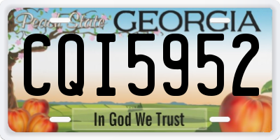 GA license plate CQI5952