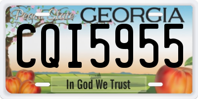 GA license plate CQI5955