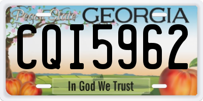 GA license plate CQI5962