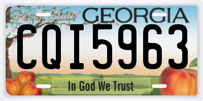 GA license plate CQI5963