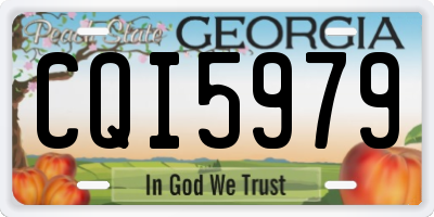 GA license plate CQI5979