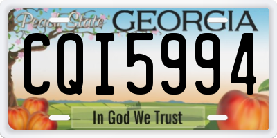 GA license plate CQI5994