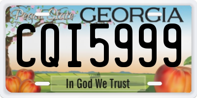 GA license plate CQI5999