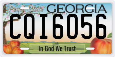 GA license plate CQI6056