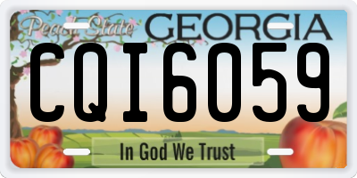 GA license plate CQI6059