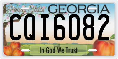 GA license plate CQI6082