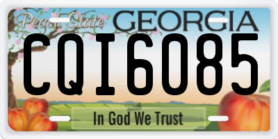 GA license plate CQI6085