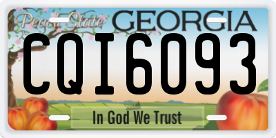 GA license plate CQI6093