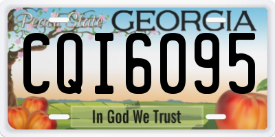 GA license plate CQI6095