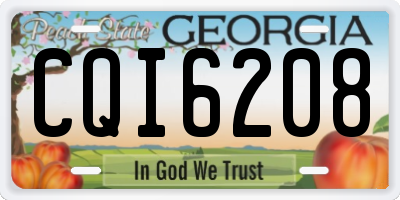 GA license plate CQI6208