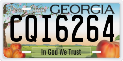 GA license plate CQI6264