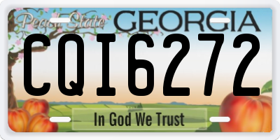 GA license plate CQI6272