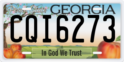 GA license plate CQI6273