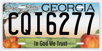 GA license plate CQI6277