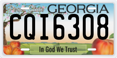GA license plate CQI6308
