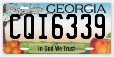 GA license plate CQI6339