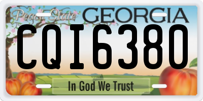 GA license plate CQI6380