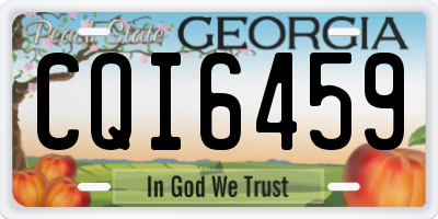 GA license plate CQI6459