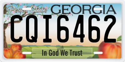GA license plate CQI6462