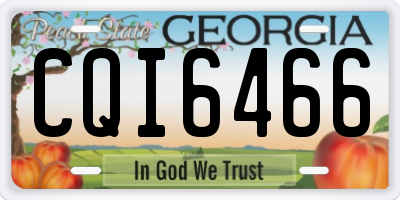 GA license plate CQI6466