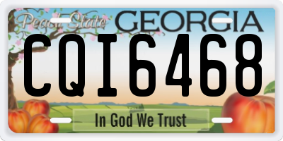 GA license plate CQI6468