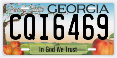 GA license plate CQI6469