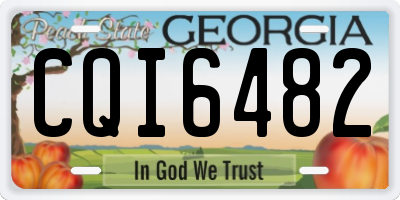 GA license plate CQI6482