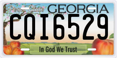 GA license plate CQI6529