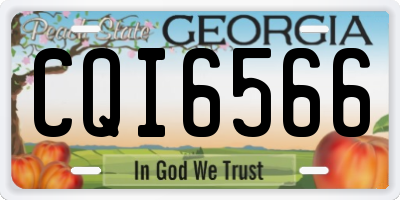 GA license plate CQI6566