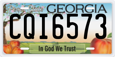GA license plate CQI6573