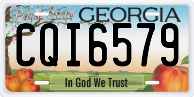 GA license plate CQI6579