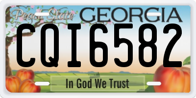 GA license plate CQI6582