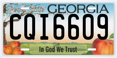 GA license plate CQI6609