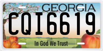 GA license plate CQI6619