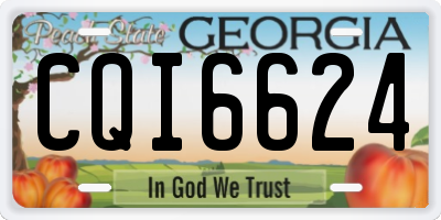 GA license plate CQI6624
