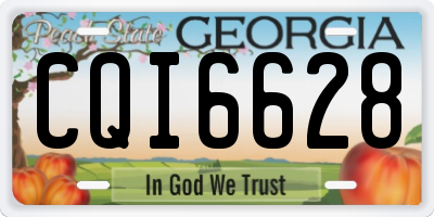 GA license plate CQI6628