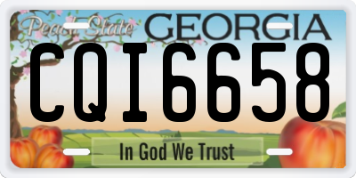 GA license plate CQI6658