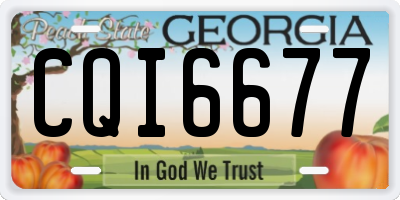 GA license plate CQI6677