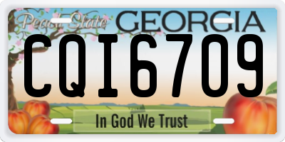 GA license plate CQI6709
