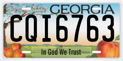 GA license plate CQI6763
