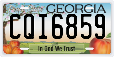 GA license plate CQI6859