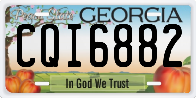 GA license plate CQI6882