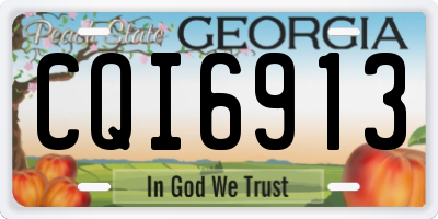 GA license plate CQI6913