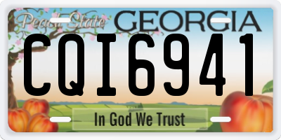 GA license plate CQI6941