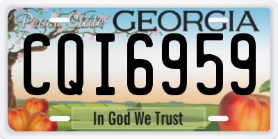 GA license plate CQI6959