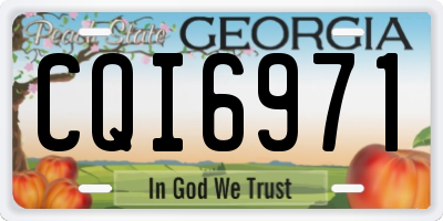GA license plate CQI6971