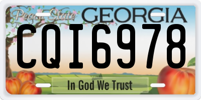 GA license plate CQI6978