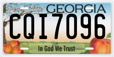 GA license plate CQI7096