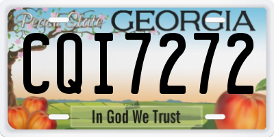 GA license plate CQI7272