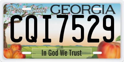 GA license plate CQI7529